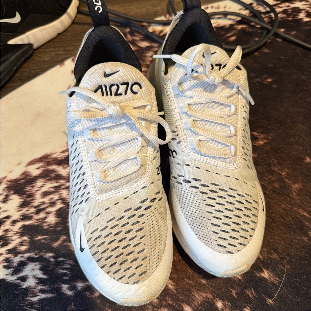 Nike Air Max 270 White and Black Sneakers